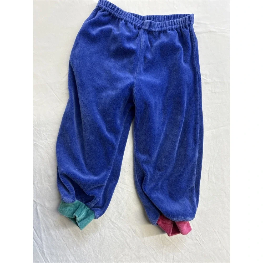 Vintage 90s Baby Size 24 Months Color Block Dinosaur Outfit Paradise Park Brand
